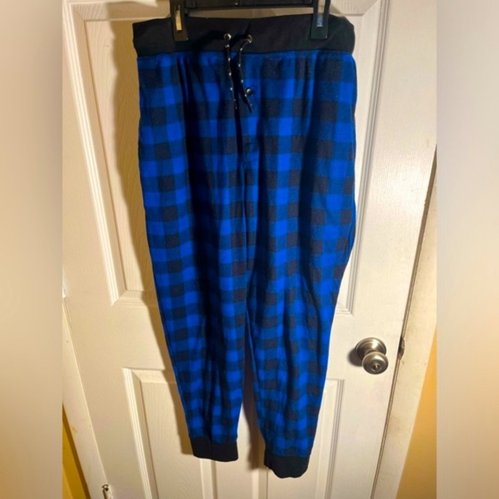 men’s pajamas blue and black